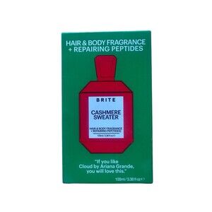 NEW Brite Hair and Body Fragrances + Repairing Peptides Cashmere Sweater 3.38 oz